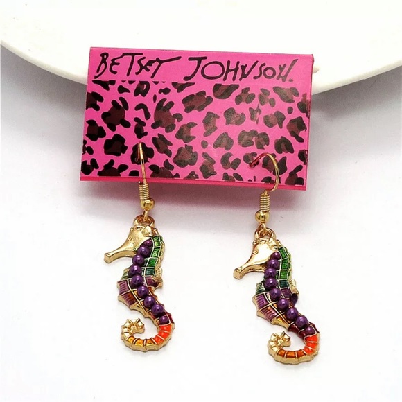 Betsey Johnson Jewelry - Betsey Johnson Seahorse Earrings